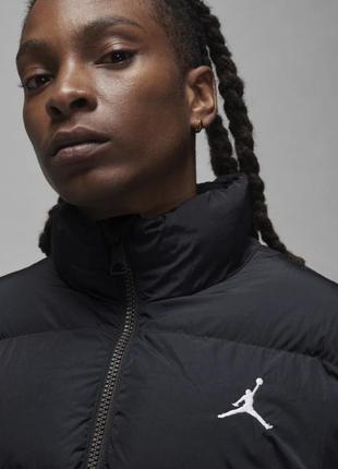 Зимова куртка чорний пуффер пуховик чоловічий air jordan essentials poly puffer jacket оригінал4 фото