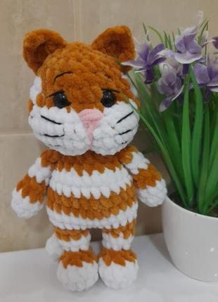 Котик 18 см рудий смугасти