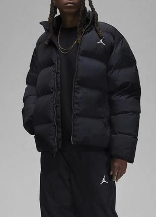 Зимова куртка чорний пуффер пуховик чоловічий air jordan essentials poly puffer jacket оригінал