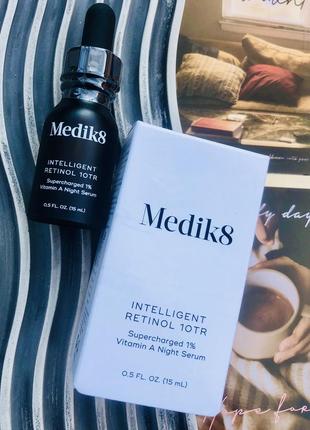 🔥 оригинал люксовая нічна сироватка medik8 intelligent retinol 10tr supercharged 1% vitamin a