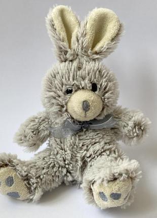 М'яка іграшка, сірий плюшевий зайченя