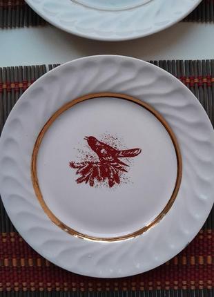 Тарелка десертная ссср лот 6 штук.