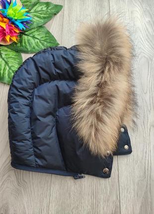 Капюшон moncler натуральний мєх опушка капішон