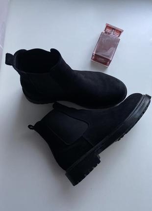 Сапоги замш