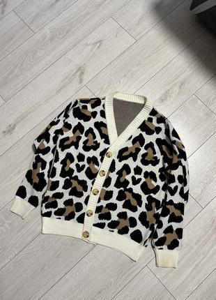 Кардиган леопардовый