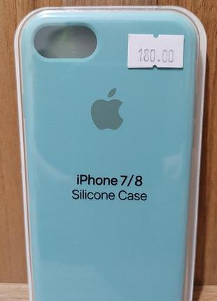 Захисний чохол для iphone 7/8 soft touch turquoise