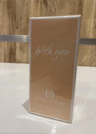 Sergio tacchini with you туалетна вода 30 мл, оригінал