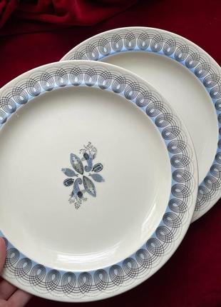 Тарелка тарелочка башенвуд с рыбками тарелки 2 шт wedgwood