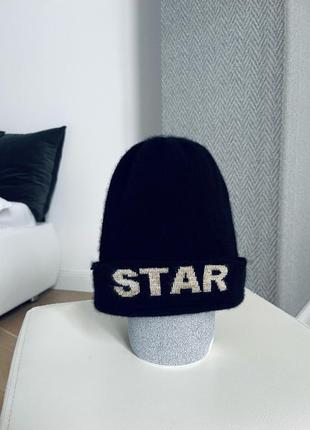 Гарна кашемірова шапка 100% кашемір