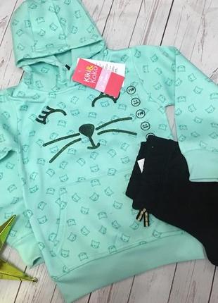 Костюм для девочки 110-116 см с начесом childrens place (чилилдренс плейс)