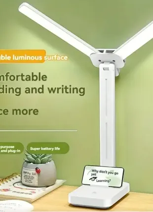 Двоголова led настільна лампа з сенсорним керуванням.