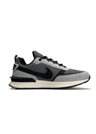 Мужские кроссовки nike zoom "lunar apparent” light grey black3 фото