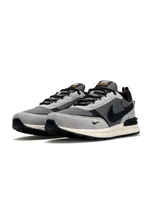 Мужские кроссовки nike zoom "lunar apparent” light grey black6 фото