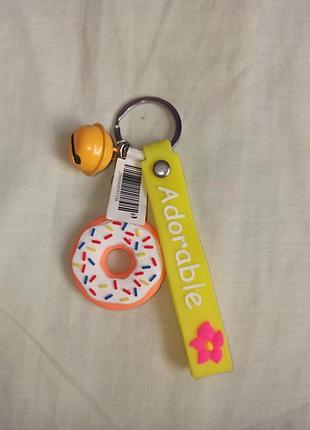 Брелок для ключей пончик донат