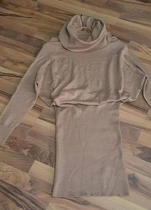 Теплое платье мини 13% шерсть