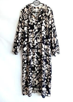 Платье миди в цветочный принт от h&m