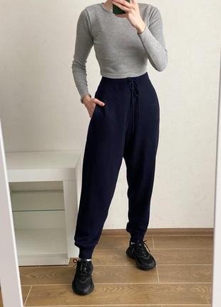 Шерстяные брюки джоггеры h&m
