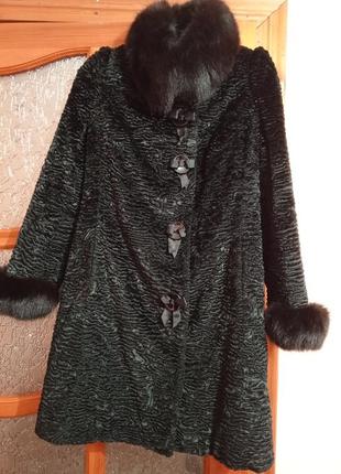 Пальто натуральное каракуль