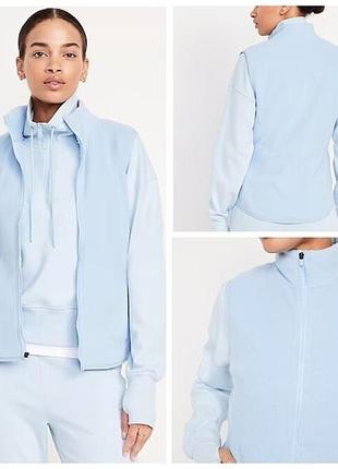 Old navy женская флисовая жилетка жилет glassy sea microfleece zip vest
