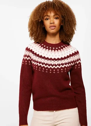 Джемпер бордовый