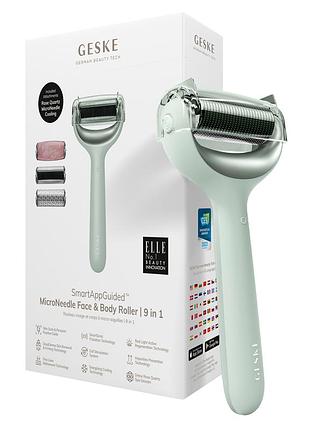 Роллер для игловой мезотерапии лица и тела geske microneedle face&amp;body roller 9в1