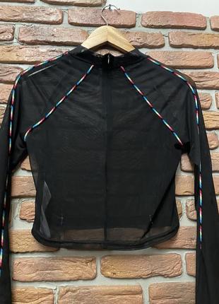 Черная сетка, кофта сетка, лонгслив сетка