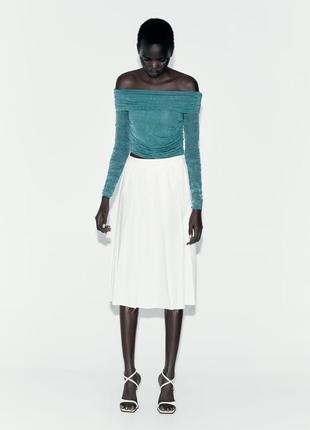 Кофточка женская топ из органзы zara зара