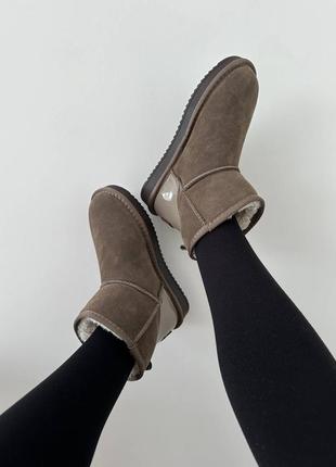 Угги classic mini logo zip snow boots ugg shoes che