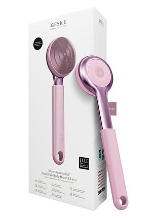Звуковая светодиодная щетка для всего тела geske sonic led full-body brush&amp;intensive exfoliator 9в1