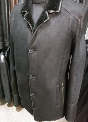 Нова шкіряна чоловіча дублянка м.903