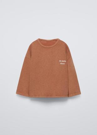 Лонгслив zara на мальчика 4 года (104 см)