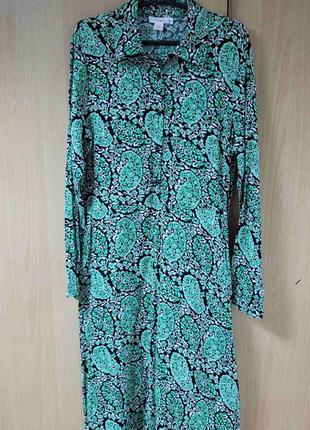 Длинное вискозное платье.