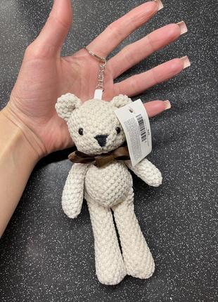 Брелок из мягкой пряжи в виде мишки 🔥