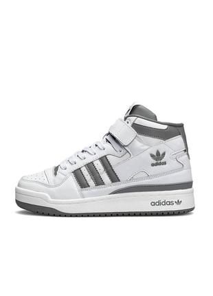 Женские высокие кожаные кроссовки adidas forum 84 mid 🆕 кроссовки адидас форум