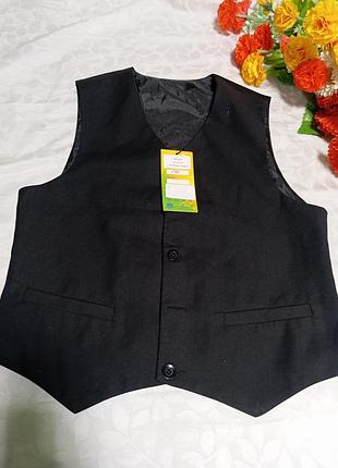 Жилетка чорна для хлопчика