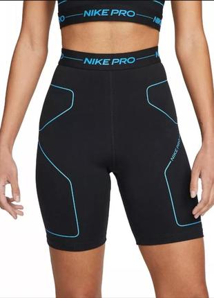 Тренировочные шорты леггинсы nike pro dri-fit high-rise новые оригинал