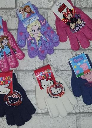 Перчатки для девочки 4-6 лет