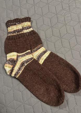 Шкарпетки із вовни ручної роботи