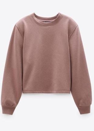 Свитшот розовый пудра zara s