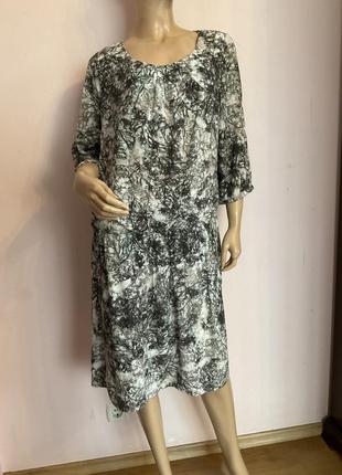 Трикотажное вискозное платье- батал/48/brend vogele