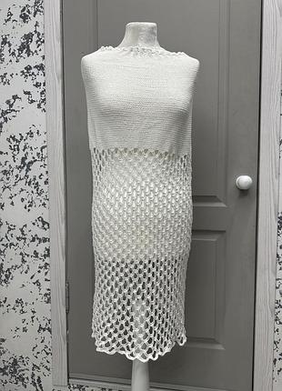 Платье вязанное s-m