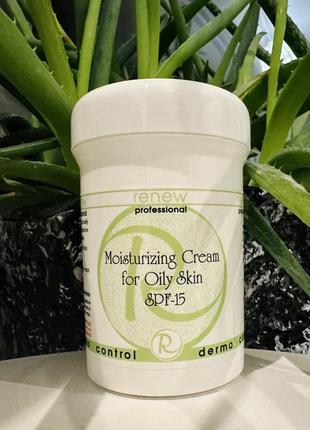 Крем dermo control renew spf-15 зволожувальний. moisturizing cream for oily skin spf-15 ренью