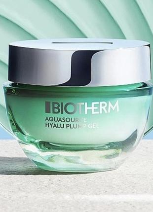 Увлажняющий гель для лица biotherm aquasource hyalu plump gel для нормальной и комбинированной кожи 15 мл