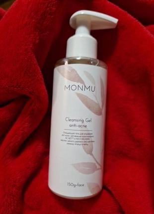 Monmu cleaning gel anti-acne
очищувальний гель для вмивання для проблемної шкіри anti-acne