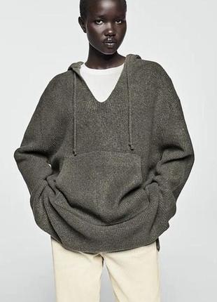Свитер с капюшоном zara