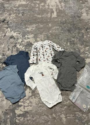 Детский набор боди боди на 6-9 месяцев