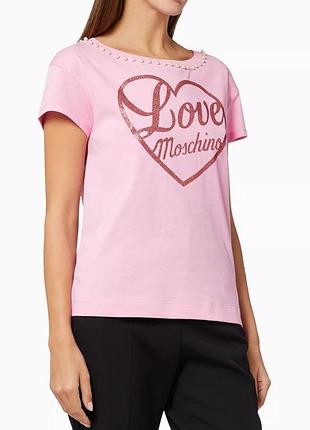 Женская футболка love moschino