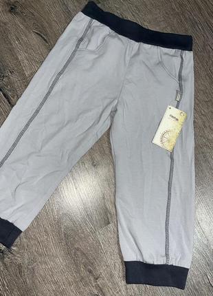 Штанці з біркою розмір 140 нові, без дефектів 95% бавовна, 5% лайкра