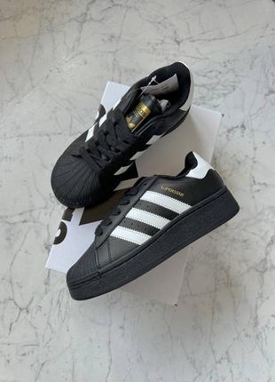 Кросівки adidas superstar xlg black/white platform