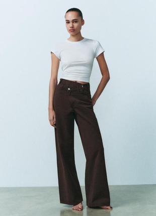 Джинсы zara xl/42 коричневые джинсы zara xl 42
